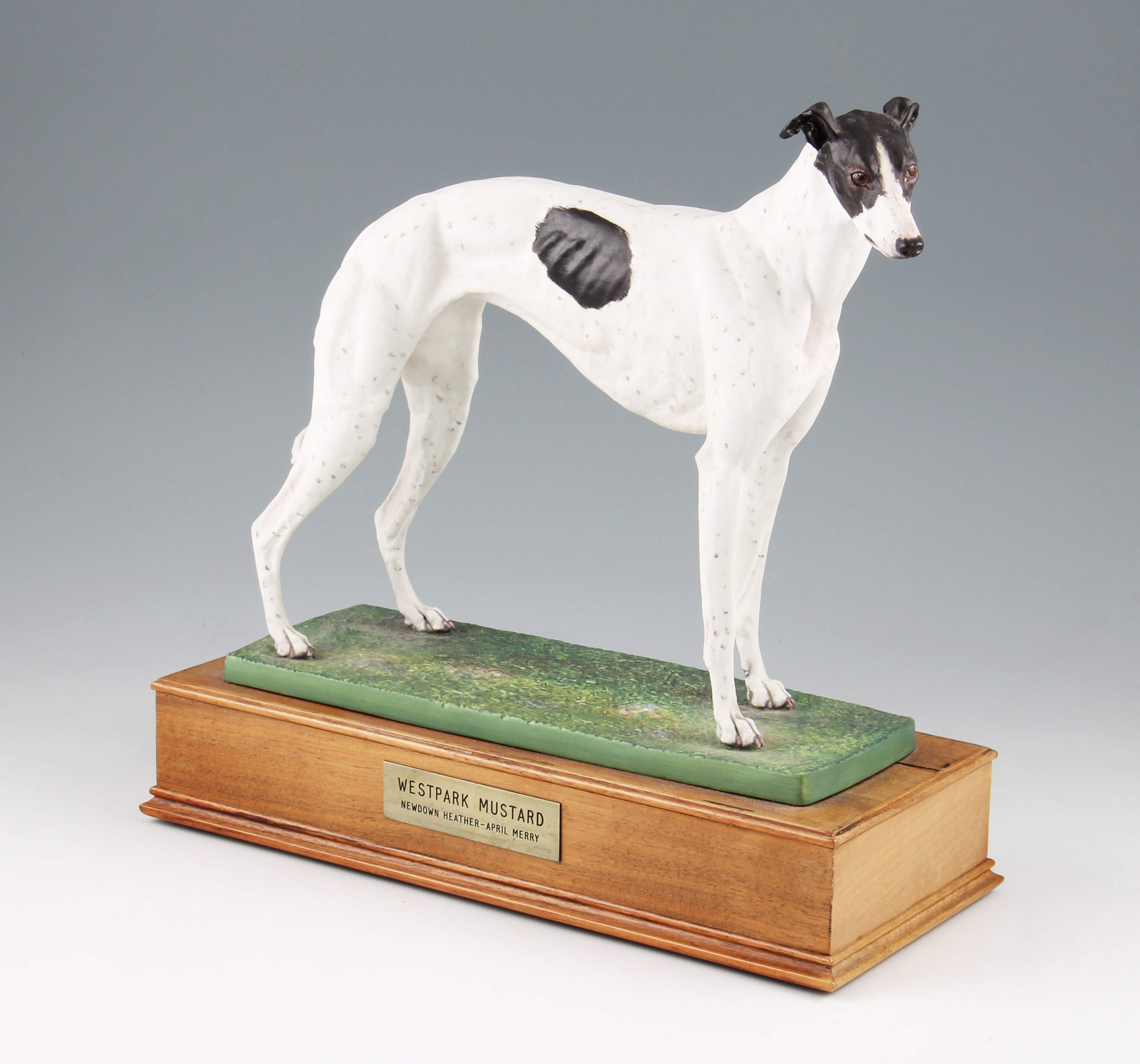 ceramic greyhound figurine