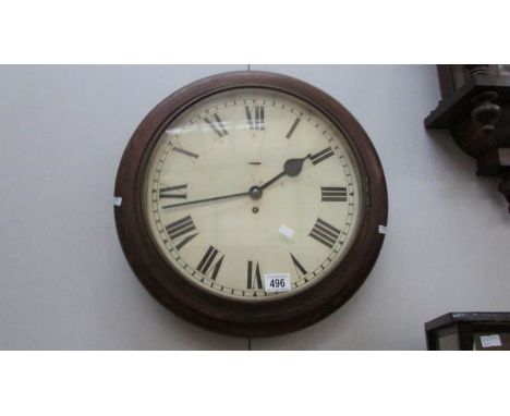 A circular wall clock