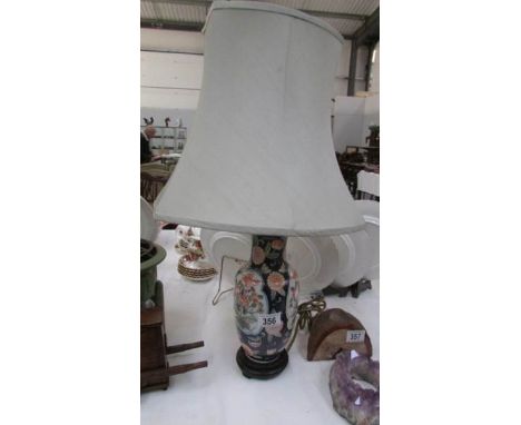 An oriental style table lamp