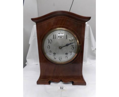An inlaid bracket clock, in working order
