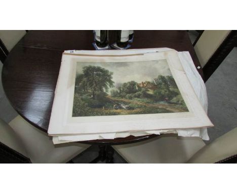 2 John Cother Webb Mezzotint engraving after Constable