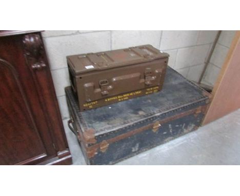 A trunk and an ammo tin