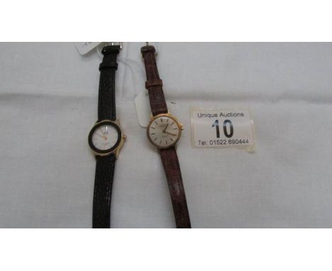 A Rotary 21 jewel ladies wrist watch and one other