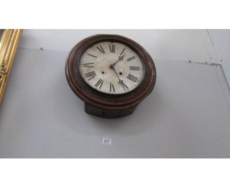 A circular wall clock