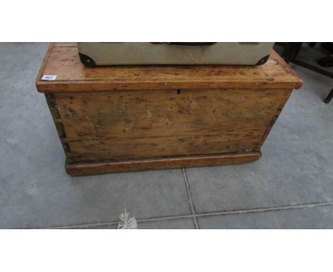 A pine tool box