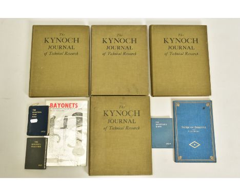 KYNOCH JOURNAL OF TECHNICAL RESEARCH VOLUMES 1,2,3 (2 copies of Vol 3), 9th Edition of ‘Notes on Shooting’ by Curtis &amp; Ha