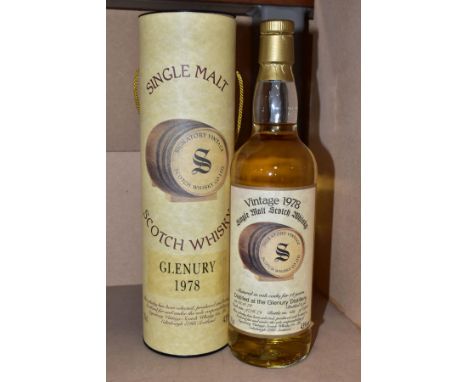 SINGLE MALT, a GLENURY-ROYAL Highland Single Malt Scotch Whisky, distilled at Glenury-Royal Distillery in 1976 and bottled by