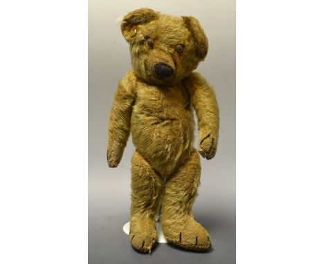 A Chad Valley teddy bear, plastic button, c.1930