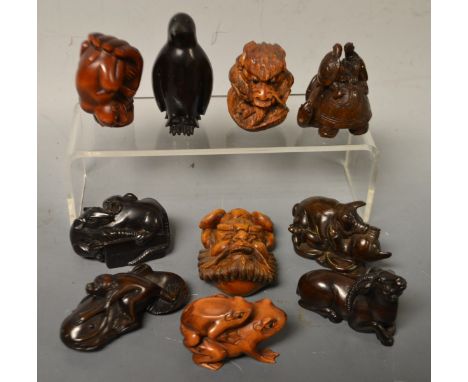 Ten Japanese netsuke