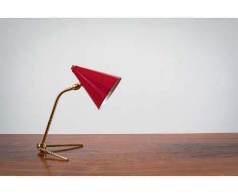 Oluce Lamp by Giuseppe Ostuni, 1950's, Italy. 25cm High, Shade Dia 10cm