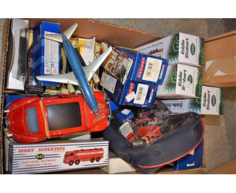 Toys - a Dinky Octopus tanker, re-issue; a Morris Mini-Traveller, boxed; others similar (1 box)