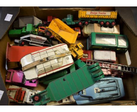 Die-Cast Vehicles  - Matchbox Kingsize K-17 Dyson Low-Loader;  others Tasker transporter;  Racing car transporter, ambulance,