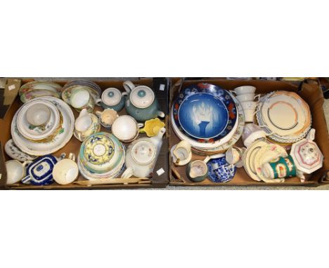 Ceramics - teaware and cabinet plates, Victorian and later including Shelley, Royal Worcester, Royal Doulton, Aynsley, Colclo