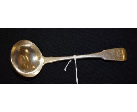 A Georgian silver ladle, Birmingham 1789
