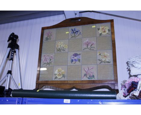 A rolled copy of the Times newspaper dated 6th March 1920; and Daily Mail newspaper from 26th March 1920 and a fire screen&nb