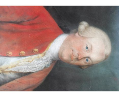 Circle of Jean-Baptiste Perroneau (French, 1715-1783):
Portrait of a gentleman, pastel, H 53 x W 38 cm 