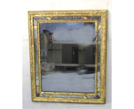 An 18th Century Continental Mirror:
an 18th century mirror with gilt decoration, possibly Irish
100cm x 81cm  CONDITION REPOR