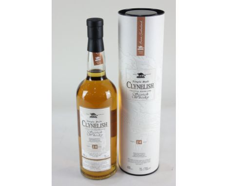 A bottle of Clynelish Aged 14 Years Single Malt Scotch Whisky, 70cl, 46% vol., with tube