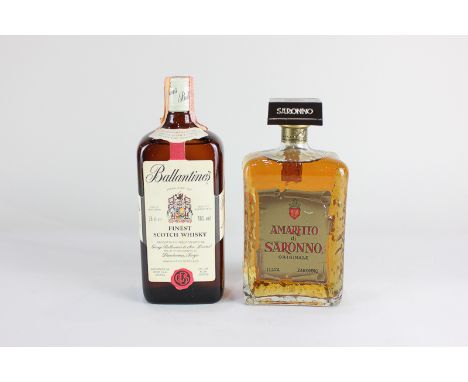 A Ballantine's finest Scotch whisky, together with an Illva Amaretto di Saronno originale