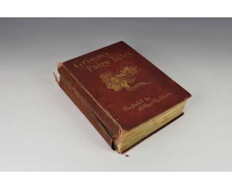 Arthur Rackham illustrations - "The Fairy Tales of the Brothers Grimm", 40 tipped-in colour plates with descriptive tissue sl