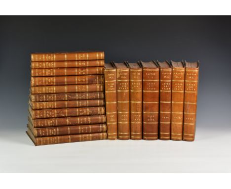 Billet d'États 1864-1898 in 18 volumes, brown half calf, marbled boards, gilt titles to spines. (18) * Condition: Generally g