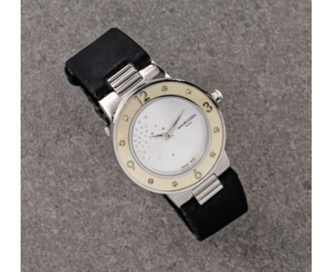 A ladies Mauboussin Amour le Jour se Lève quartz watch, Ref. 9112100, No. 3532, the 32mm. stainless steel case with diamond s