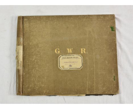 Railwayana - GWR - Great Western Railway - Diagram/blueprint of Plymouth Millbay & Cornwall water supply, the large folded di