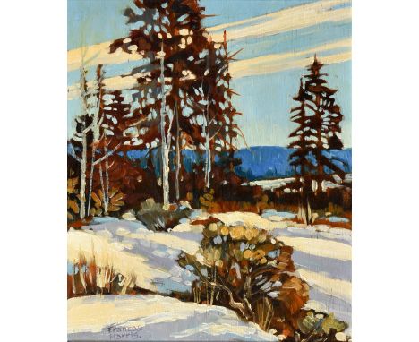 Harris, Frances (British-Canadian, 1913-2017), Cold December, Paradise Flats (Summerland '78) oil on panel, signed lower left