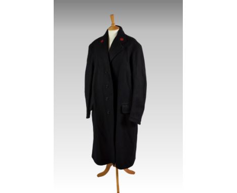 Railwayana - GWR Great Western Railway - Great coat / jacket / belt, the Great coat marked ' Leamington ' to label, having GW