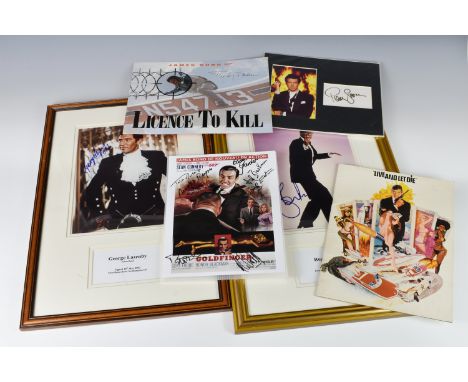 JAMES BOND - Film memorabilia - signed pictures - film props etc, comprising of a framed Halle Berry bullet casing display fr