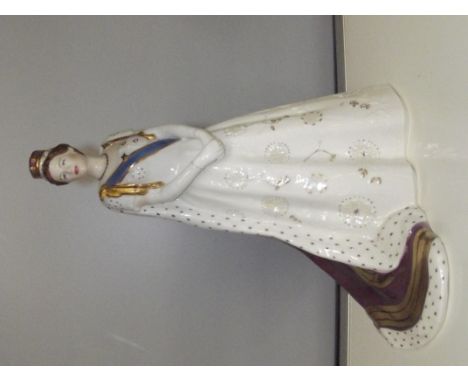 Royal Worcester limited edition figure "Her Royal Highness Princess Margaret In Her Coronation Robes"