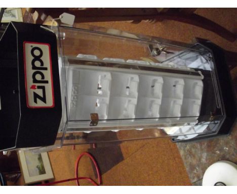 Zippo lighter display case with key