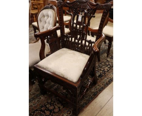 A Chippendale style armchair