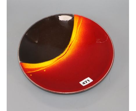 A Poole pottery "eclipse" limited edition dish, with box and certificate