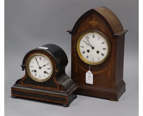 Two French mantel clocks