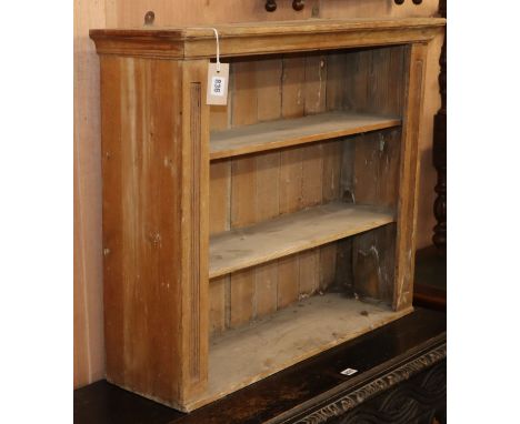 A Victorian pine wall bracket W.82cm