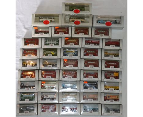 Forty-three Gilbow Exclusive First Editions EFE 1/76 scale diecast vehicles models including buses, tankers, lorries etc., ea