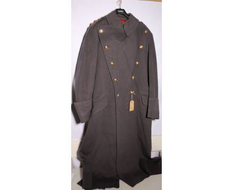 British Army dress uniform "Footguards Officers Greatcoat" long coat with bullion shoulder badges and buttons by Smith and Wr