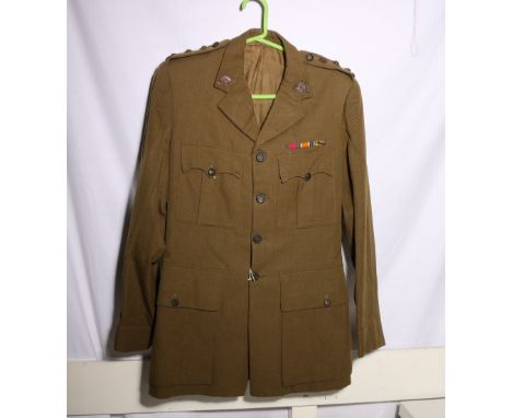 Australian Army dress uniform khaki green jacket with Australia shoulder titles, Australian Commonwealth Military Forces coll