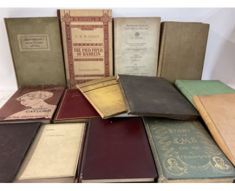 A collection of books relating to Robert Browing, 1936 Baylor University Bullitin, Edwin Charles, Keys to the Drood Mystery, 