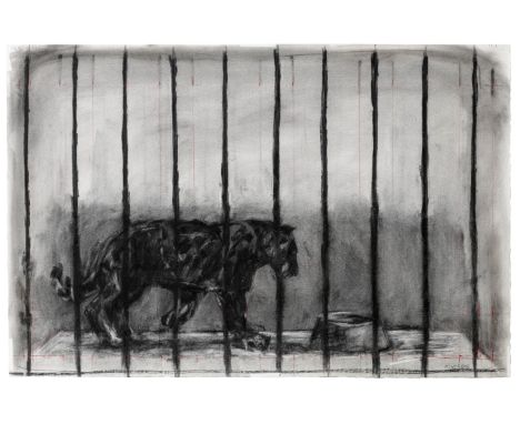 William Joseph Kentridge (South African, born 1955)The caged panther from 'Confessions of Zeno' signed 'Kentridge' (lower rig
