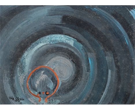 Prof. Uche Okeke (Nigerian, 1933-2016)'Ana was not there, only Darkness' signed and dated 'Uche Okeke 1976' (lower left)water