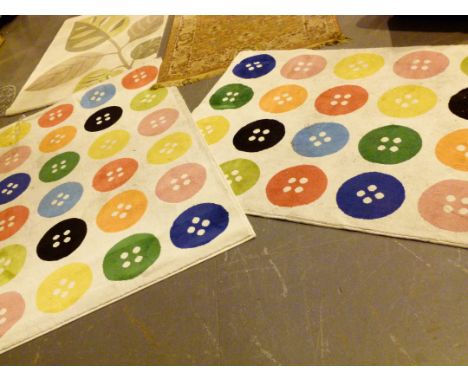 Two button rugs
