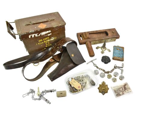 A First World War Officer's Private Purchase Sam Browne, in dark brown leather with brass buckles and studs, with crushed lea