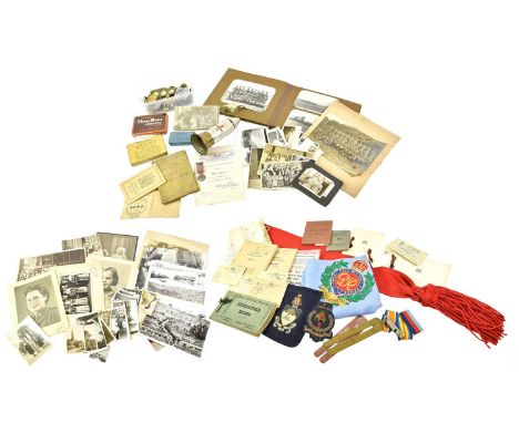 A Quantity of Militaria Relating to the First and Second World Wars, including a British War Medal and Victory Medal to 13127