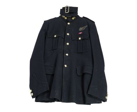 A Quantity of Militaria, comprising a No.1 Service dress uniform to the Royal Artillery of tunic, later applied with a Second