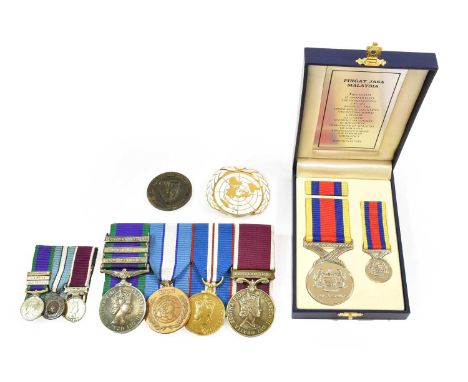 An Elizabeth II Long Service Group of Four Medals, awarded to 23397959 DVR. G.W. STOREY RASC., comprising General Service Med