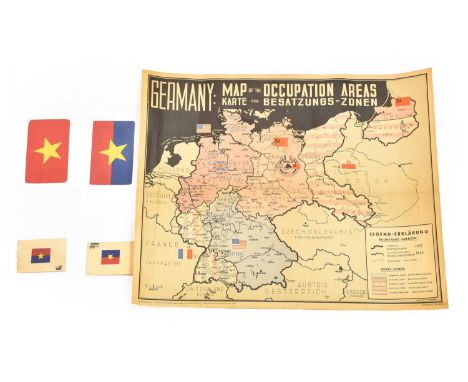 Seven Items of Military Ephemera, comprising four Viet-cong propaganda cards, circa 1960's/70's, two French Indochine (Vietna