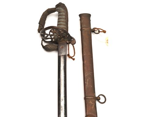 An 1845 pattern infantry field officer’s sword, blade 32½”, by Firmin & Sons 156 Strand and 13 Conduit St London (the firm’s 