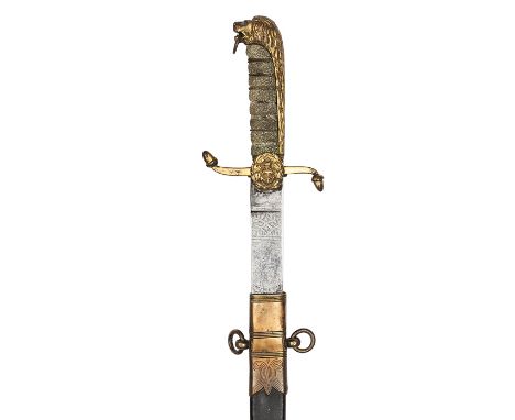 A Vic naval dirk, SE blade 18”, by Walton, Outfitter, Gosport, etched overall with crowned VR cypher and crowned fouled ancho